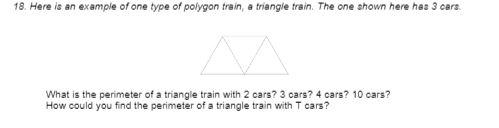 Solved 18. Here is an example of one type of polygon train, | Chegg.com
