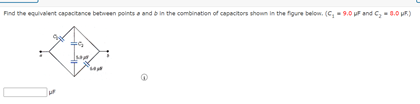 Solved Find The Equivalent Capacitance Between Points And B | Chegg.com