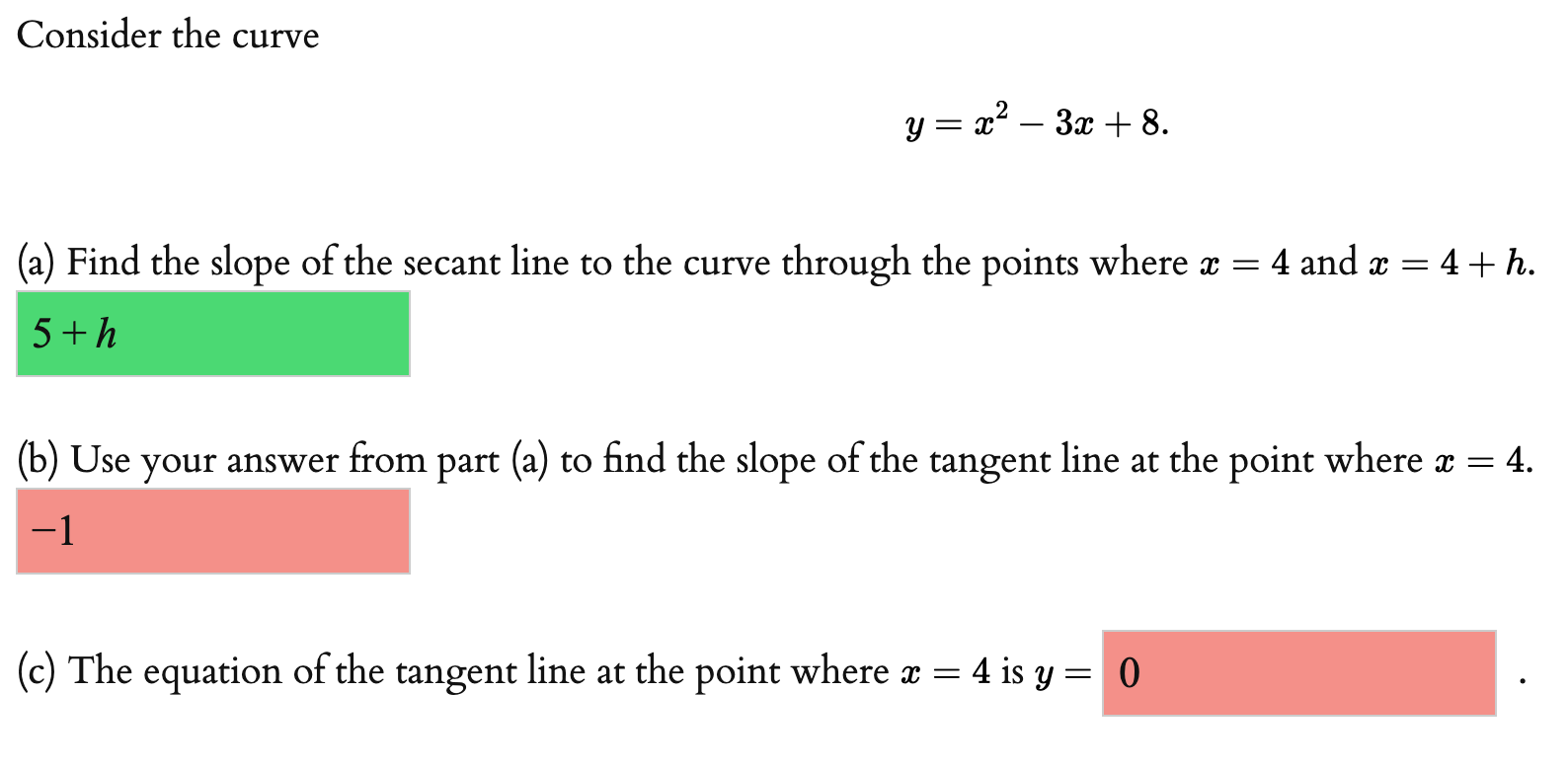 solved-consider-the-curve-y-x2-3x-8-a-find-the-slope-chegg