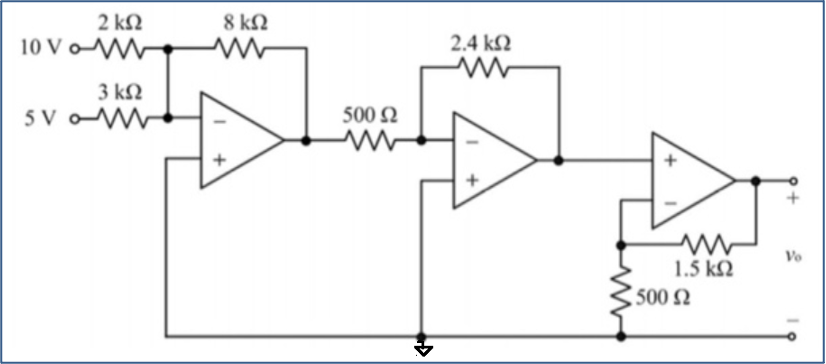 Solved Calculate the value of output voltage “Vo” for the | Chegg.com ...