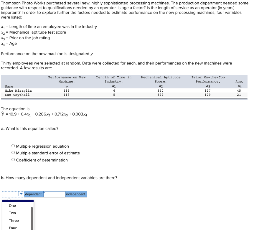 Solved Thompson Photo Works purchased several new, highly