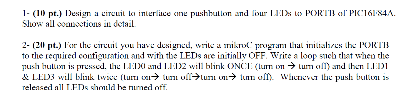 Solved 1- (10 pt.) Design a circuit to interface one | Chegg.com