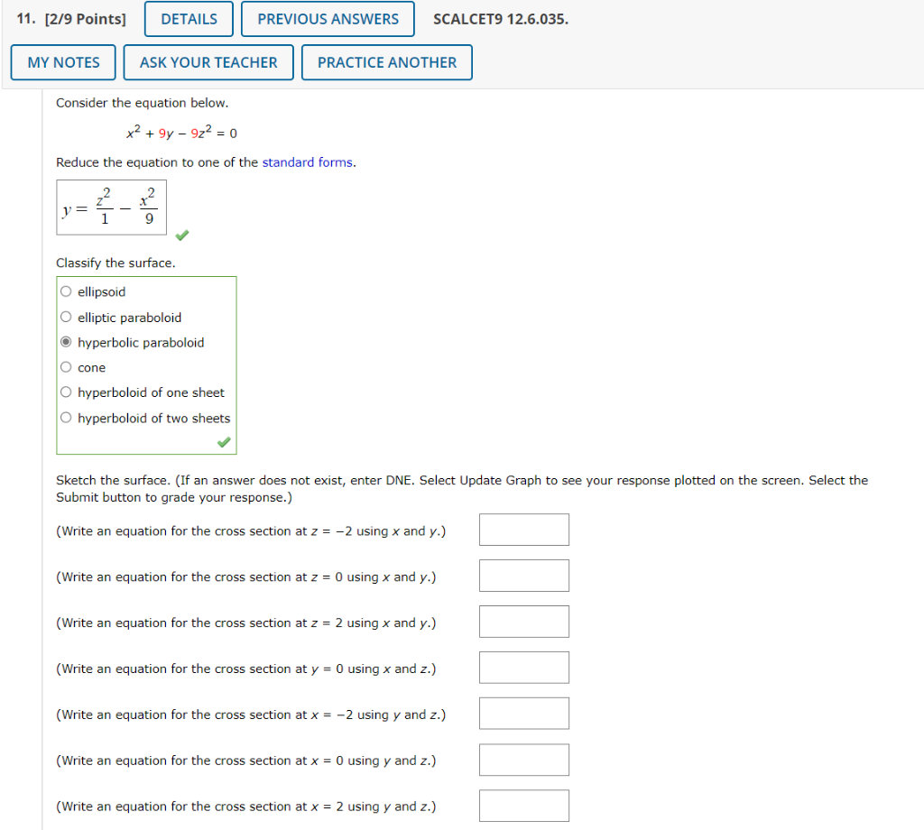 solved-consider-the-equation-below-x2-9y-9z2-0-reduce-the-chegg