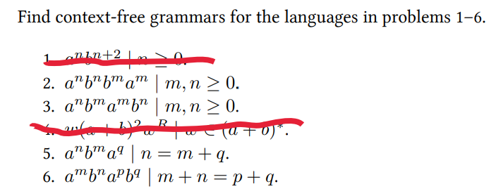 Solved Find Context Free Grammars For The Languages In 3865