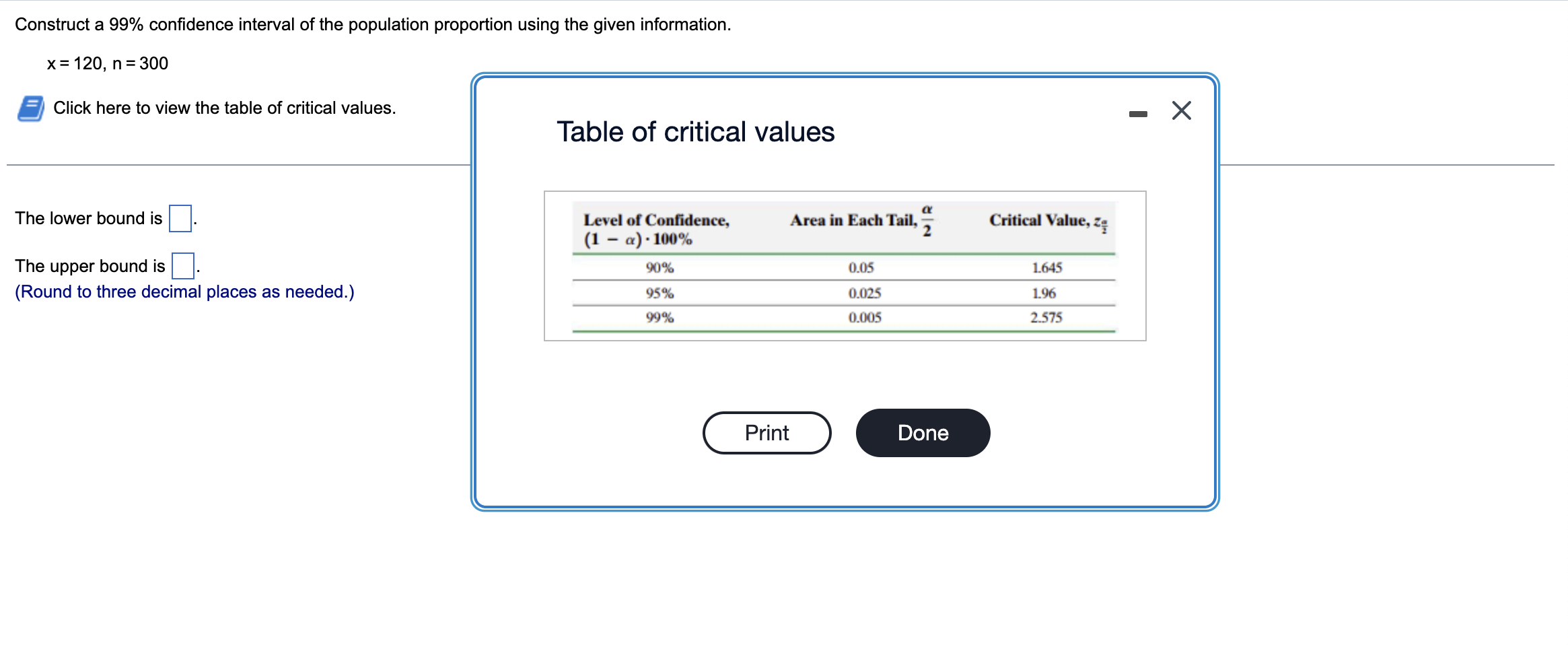 Solved Construct a 99% confidence interval of the population | Chegg.com