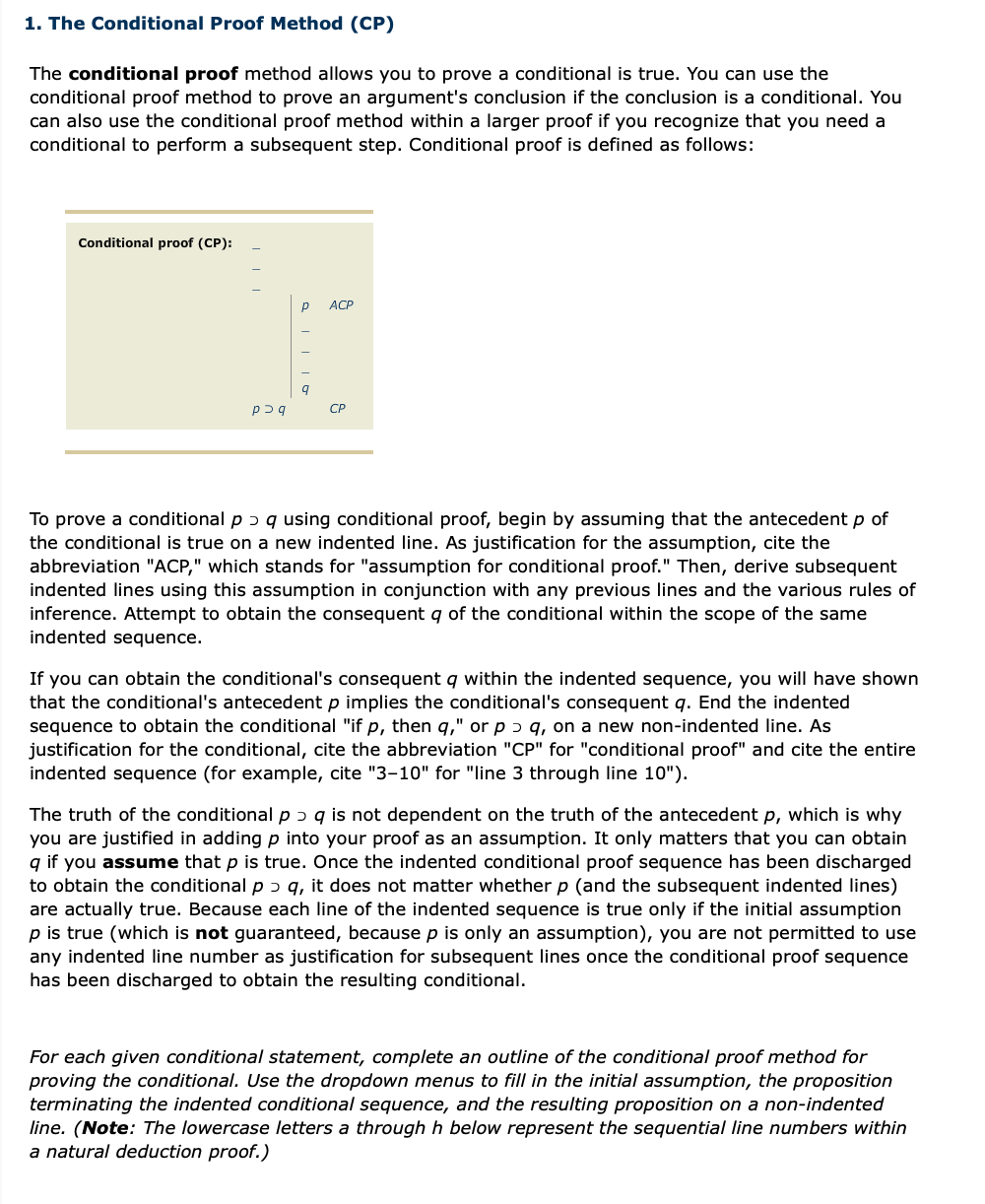 solved-1-the-conditional-proof-method-cp-the-conditional-chegg