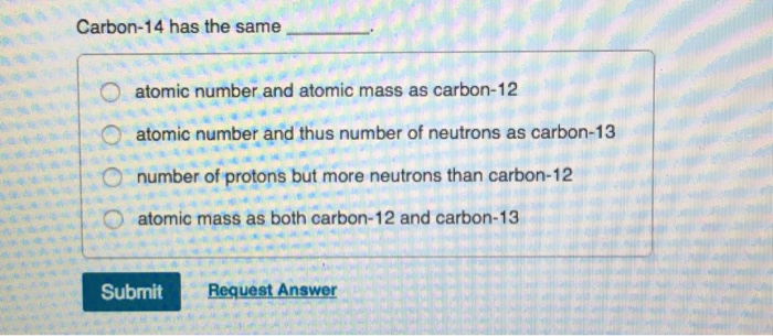 carbon 14 mass and atomic number