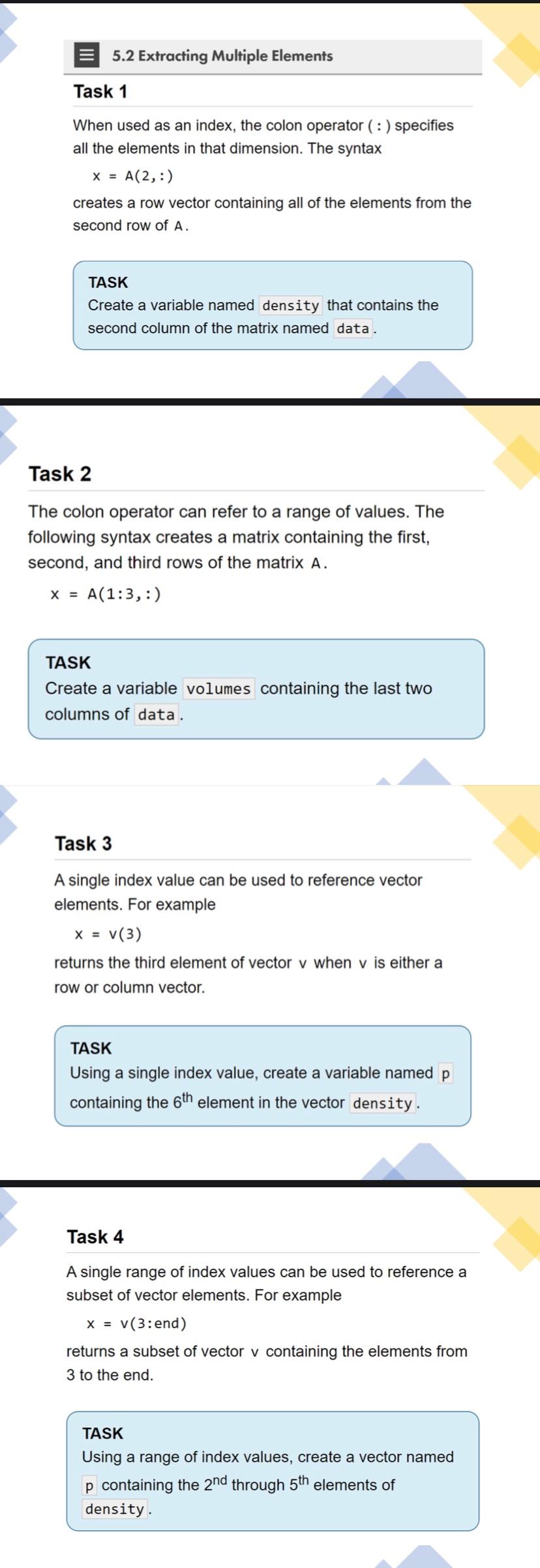 solved-using-matlab-5-2-extracting-multiple-elements-task