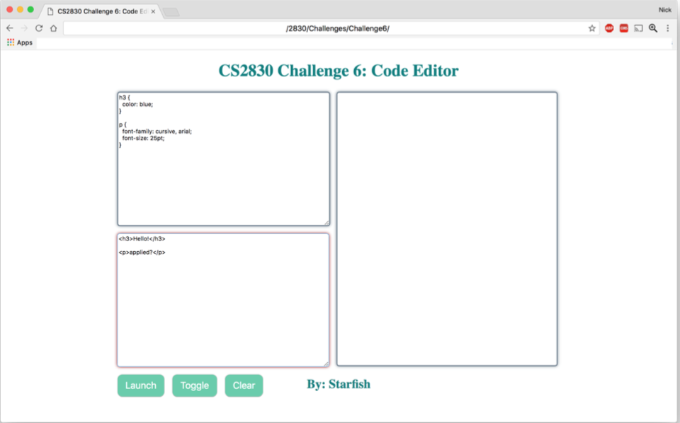 Using an HTML file with external CSS and JavaScript, | Chegg.com
