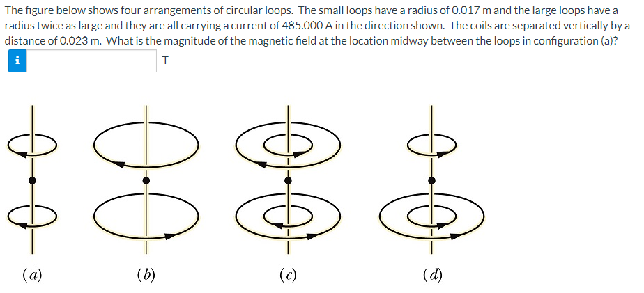 Solved The Figure Below Shows Four Arrangements Of Circular Chegg Com