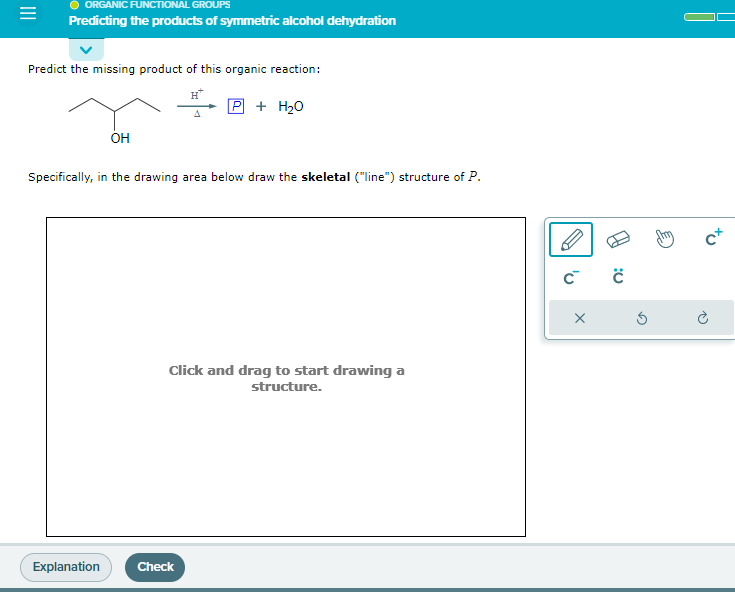 Solved Predict the missing product of this organic reaction