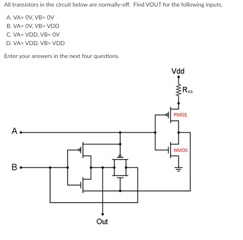 Solved All Transistors In The Circuit Below Are 3203