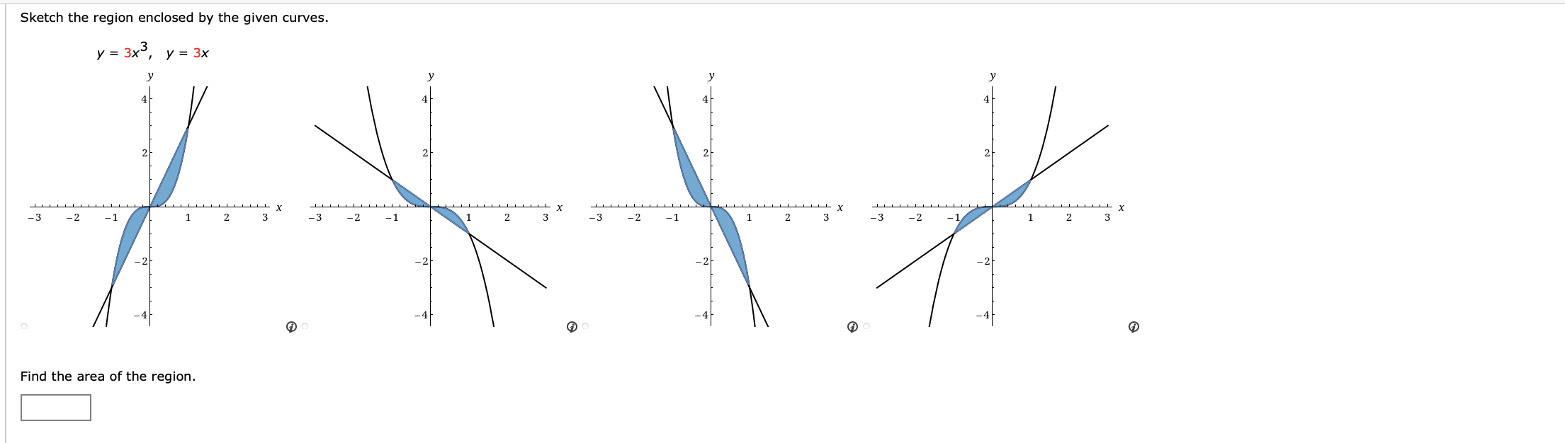 Solved Sketch The Region Enclosed By The Given Curves. Y = 