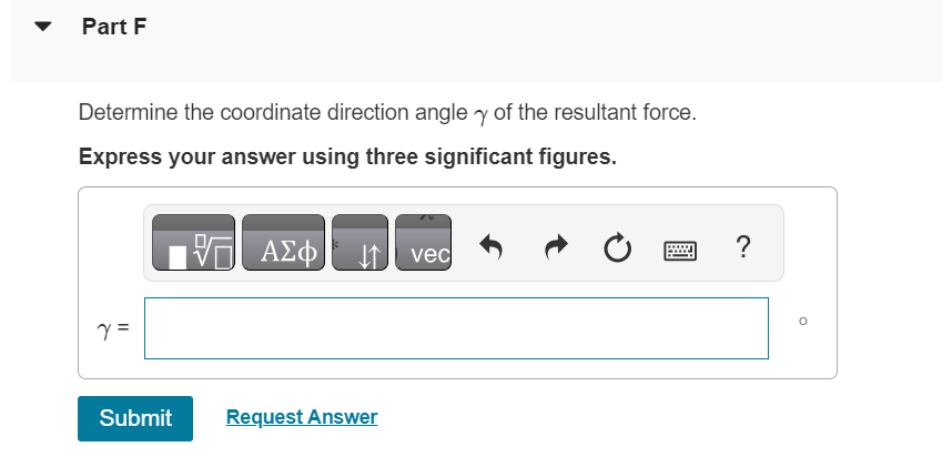 Solved Determine the coordinate direction angle α of the | Chegg.com