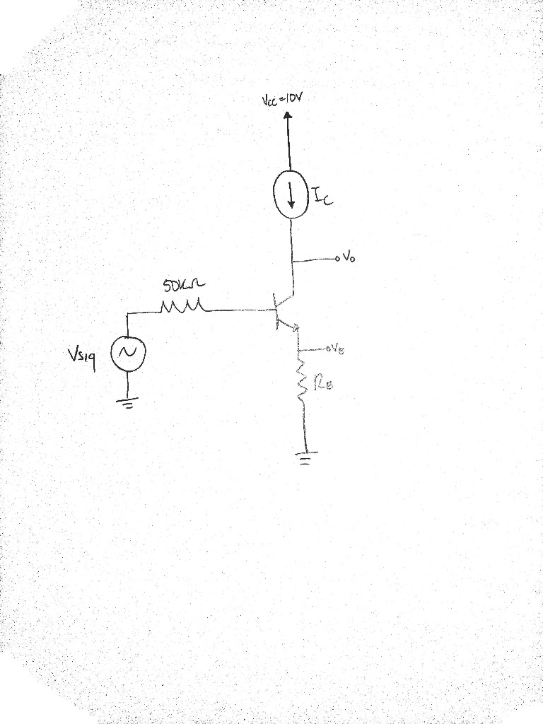 Solved Draw The Small-signal Equivalent Circuit And Find The | Chegg.com