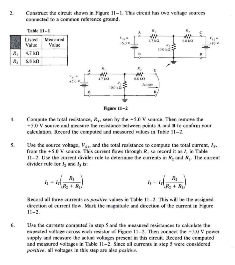 Solved 2. Construct the circuit shown in Figure 11-1. This | Chegg.com