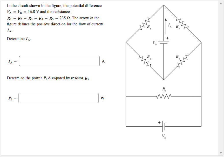 Solved In The Circuit Shown In The Figure, The Potential | Chegg.com