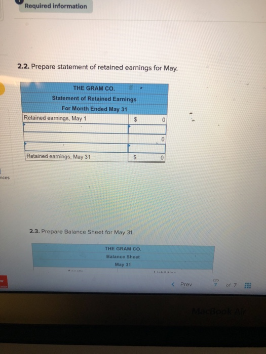 Solved Required information Problem 1-7A Analyzing | Chegg.com