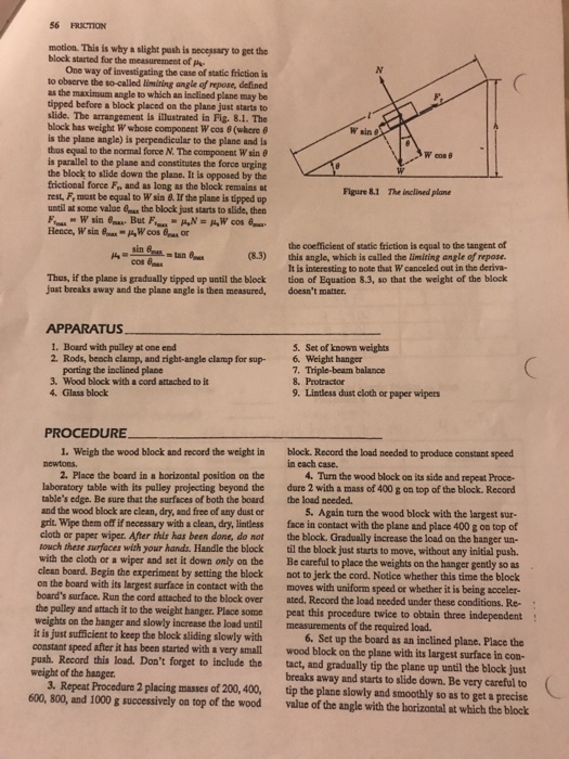 Attached is my physics friction lab report. I'm have | Chegg.com