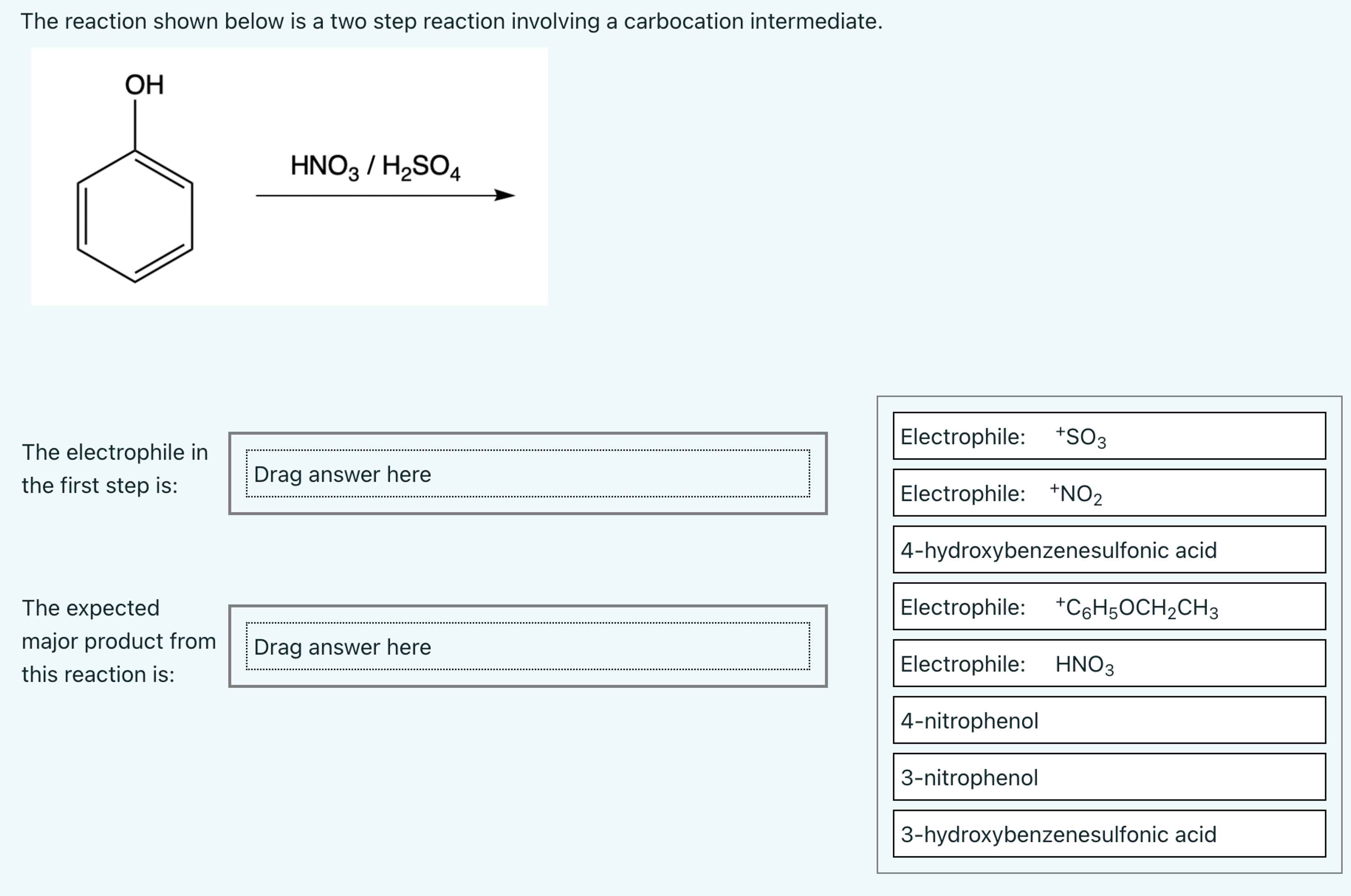 Solved The reaction shown below is a two step reaction | Chegg.com