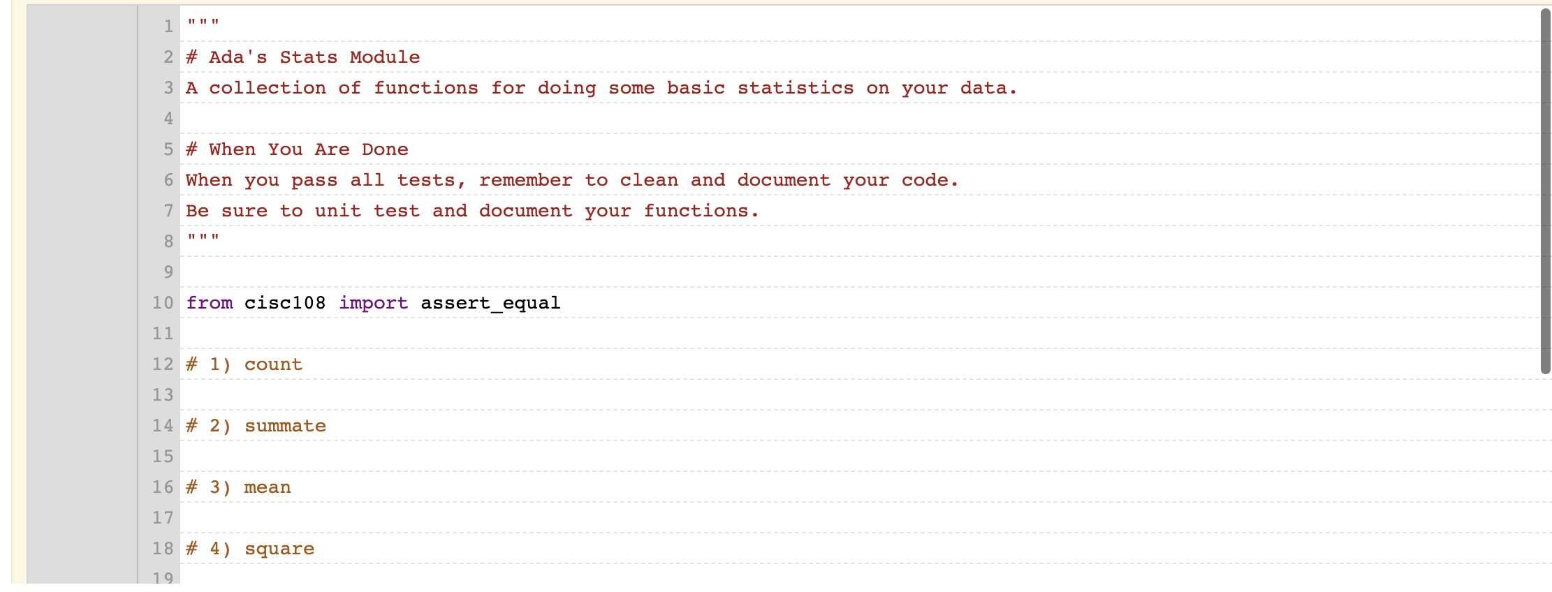 Solved Normally, doing statistics in Python would be easy, | Chegg.com