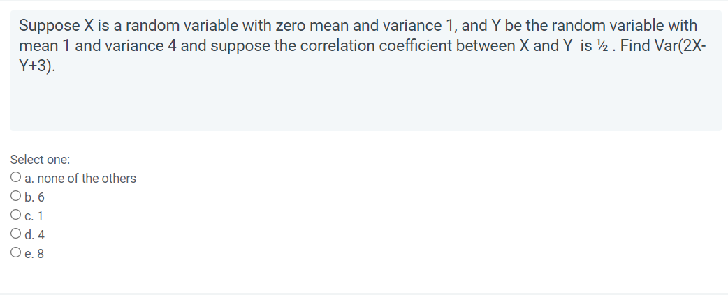 Solved Suppose X is a random variable with zero mean and | Chegg.com