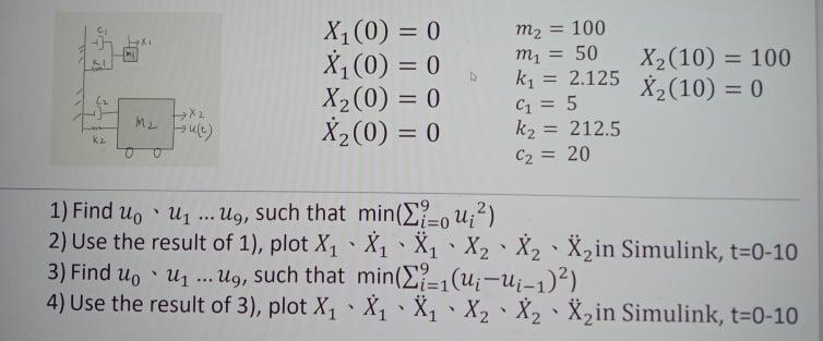 Solved = *** = = X:(0) = 0 X1(0) = 0 X2(0) = 0 *20) = 0 ki | Chegg.com