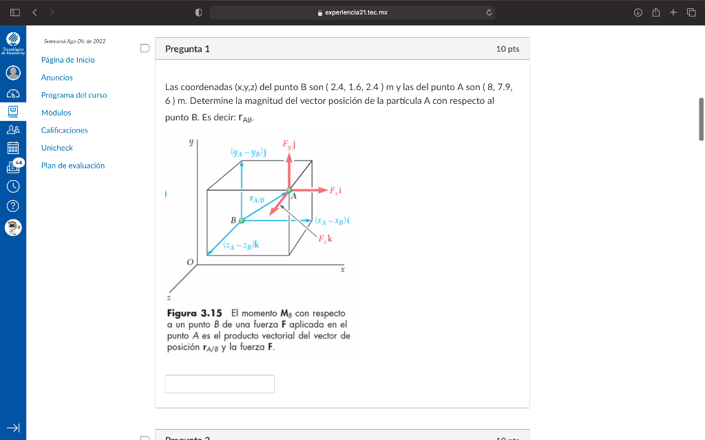 solved-the-x-y-z-coordinates-of-point-b-are-2-4-1-6