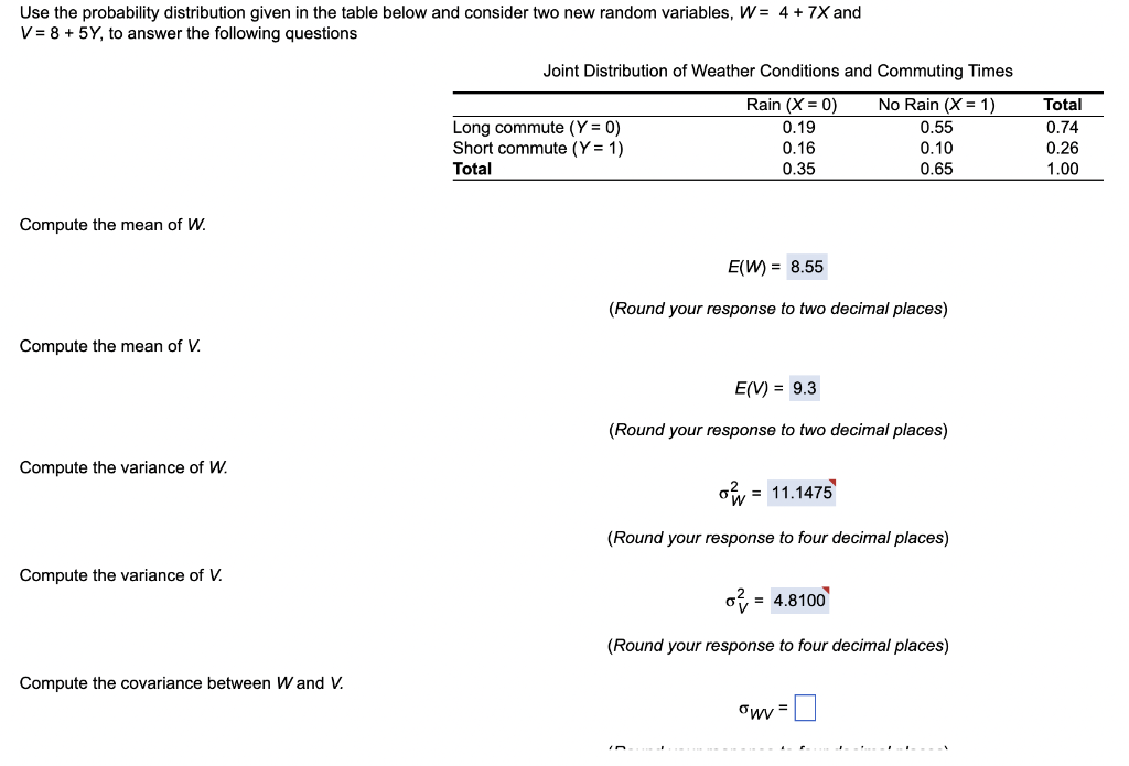 Solved Use the probability distribution given in the table | Chegg.com