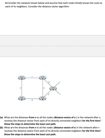 Solved 4.Consider the network shown below and assume that | Chegg.com