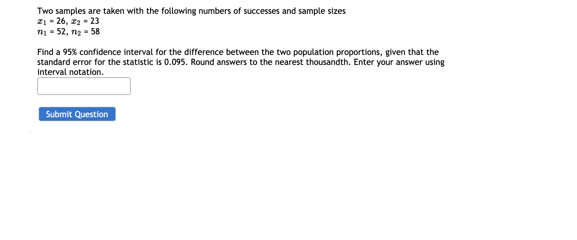 Solved Two samples are taken with the following numbers of | Chegg.com