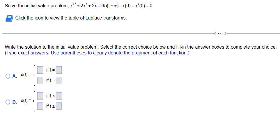 Solved Solve The Initial Value Problem