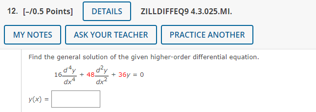 Solved Find The General Solution Of The Given Higher-order | Chegg.com