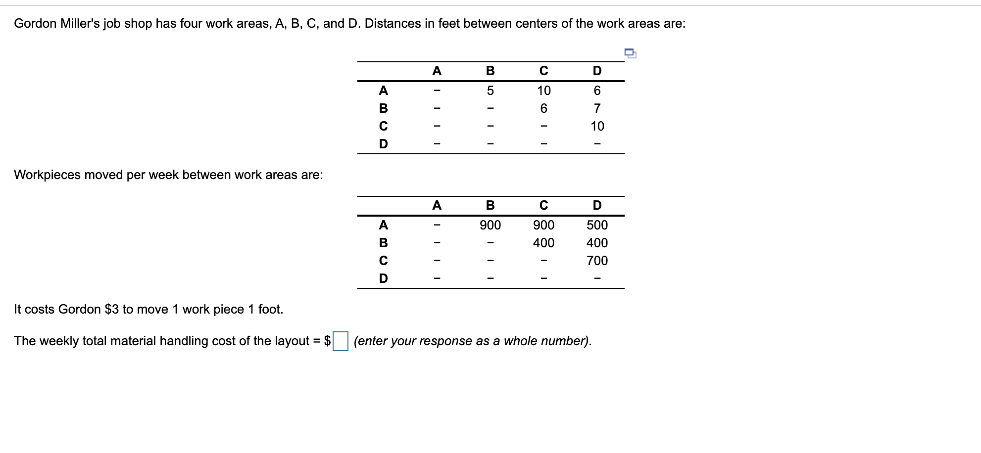 solved-gordon-miller-s-job-shop-has-four-work-areas-a-b-chegg