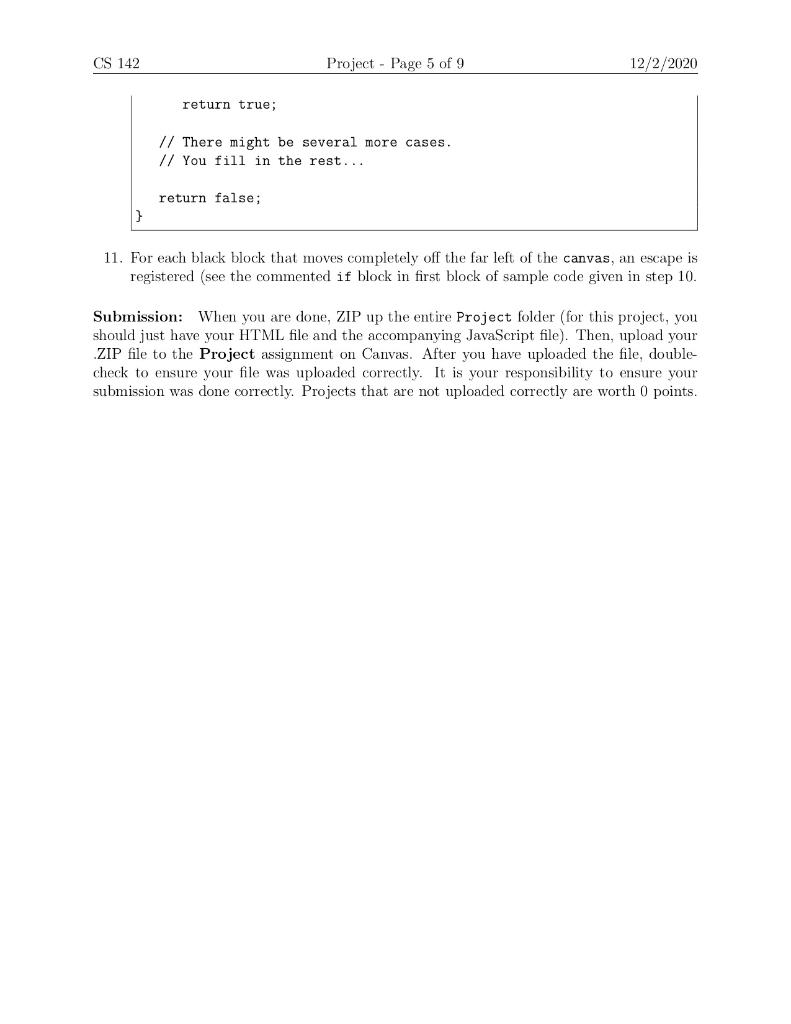 CS 142 Project - Page 2 of 9 12/2/2020 to 5 | Chegg.com