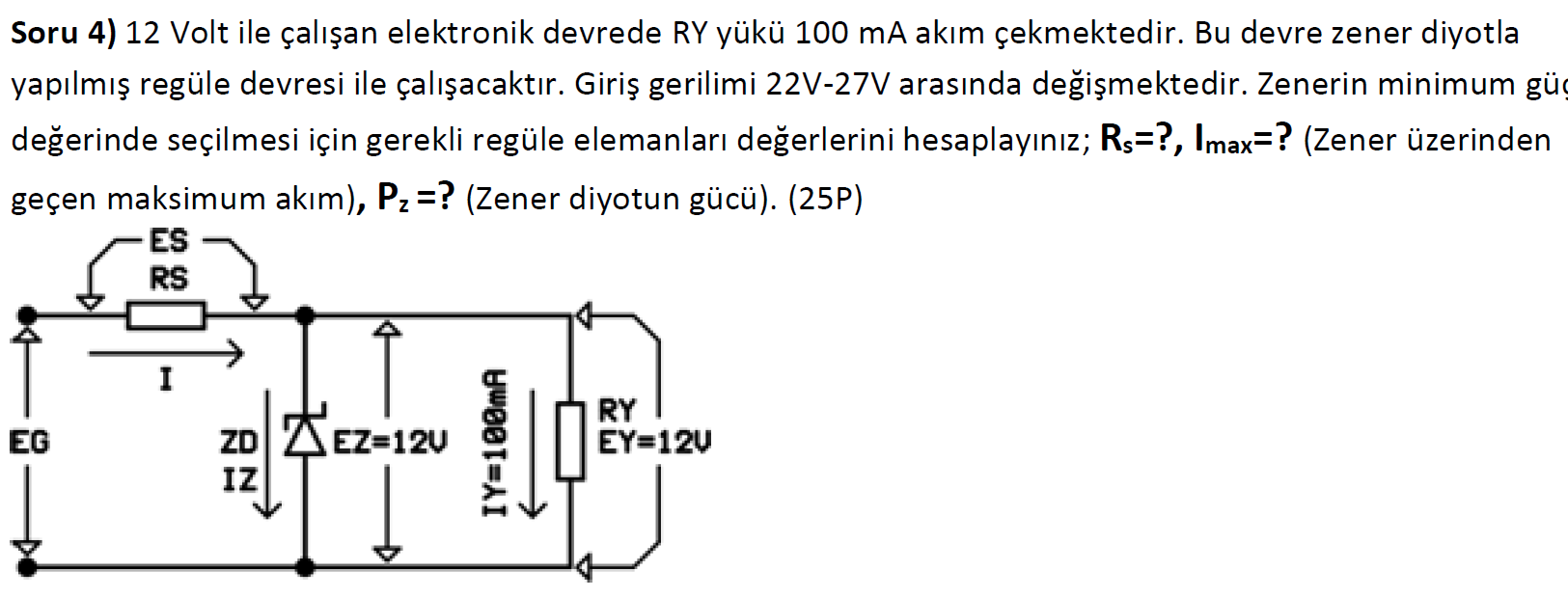 Solved In the 12 Volt electronic circuit, the RY load draws | Chegg.com