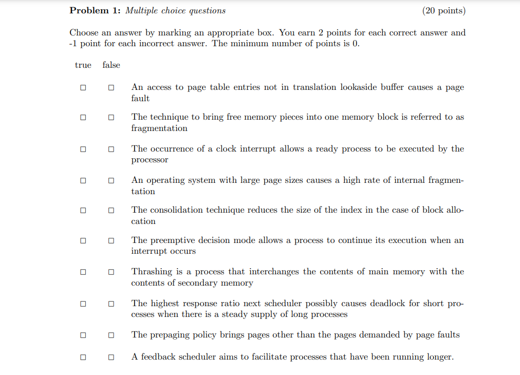 Solved Problem 1: Multiple Choice QuestionsChoose An Answer | Chegg.com