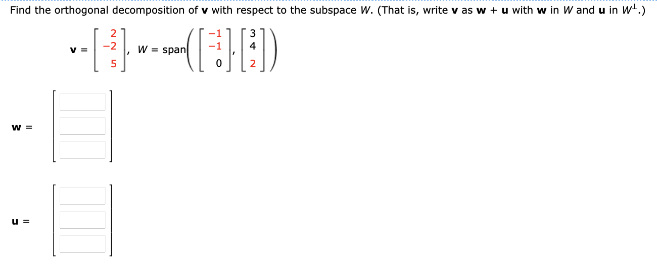 Solved Use the Gram-Schmidt Process to find an orthogonal | Chegg.com