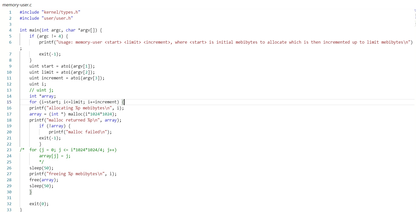 Solved free.c \#include "kernel/types.h" \#include | Chegg.com
