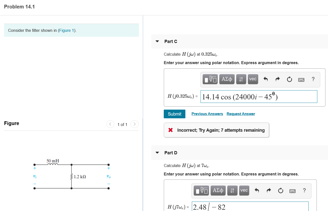 Solved Problem 14.1 Consider the filter shown in (Figure 1). | Chegg.com