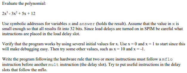 Delay slot instructions