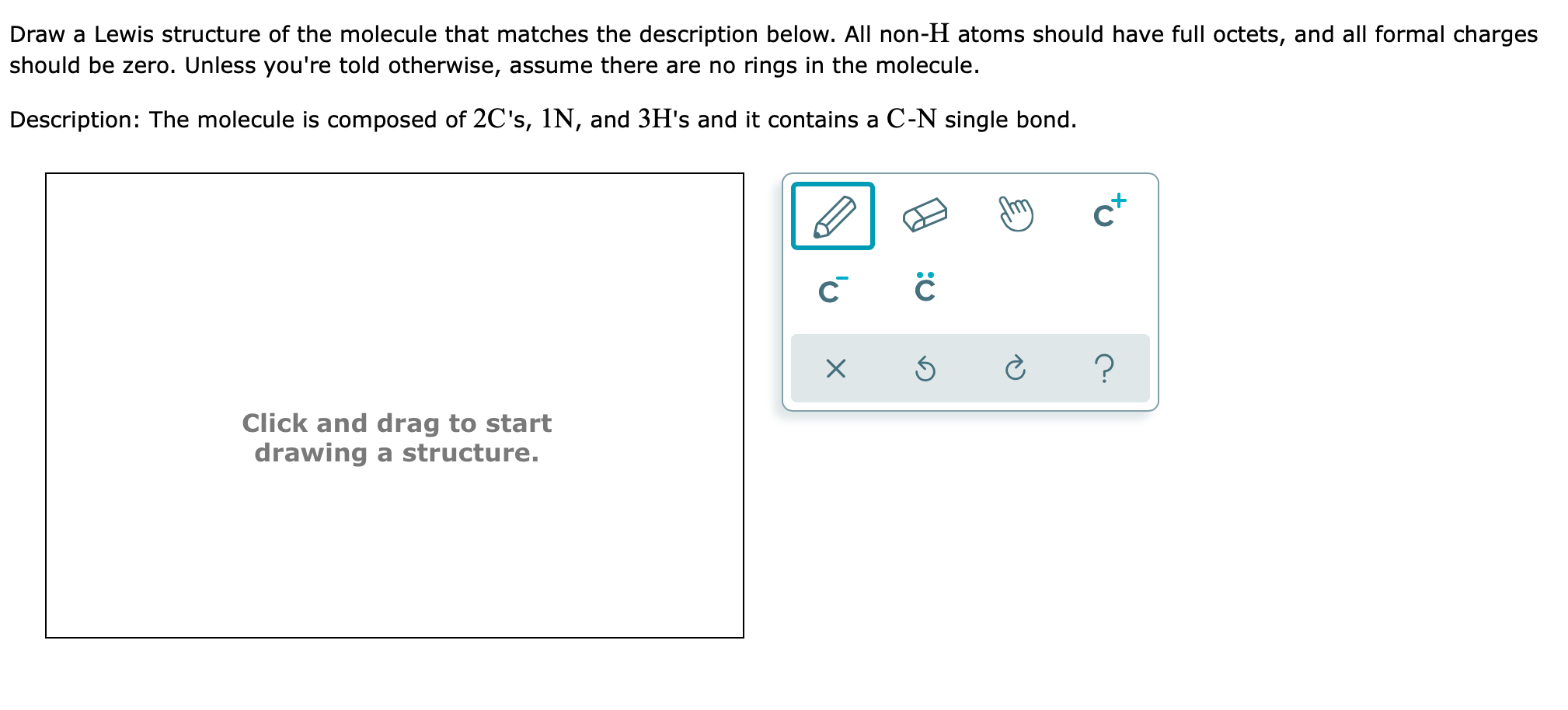 Solved Draw a Lewis structure of the molecule that matches | Chegg.com