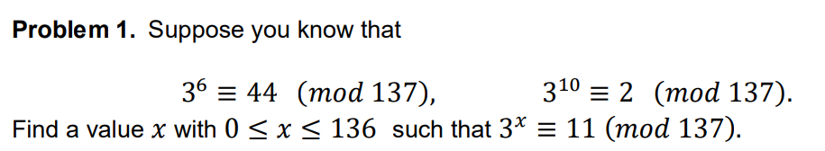 Solved Problem 1. Suppose You Know That | Chegg.com