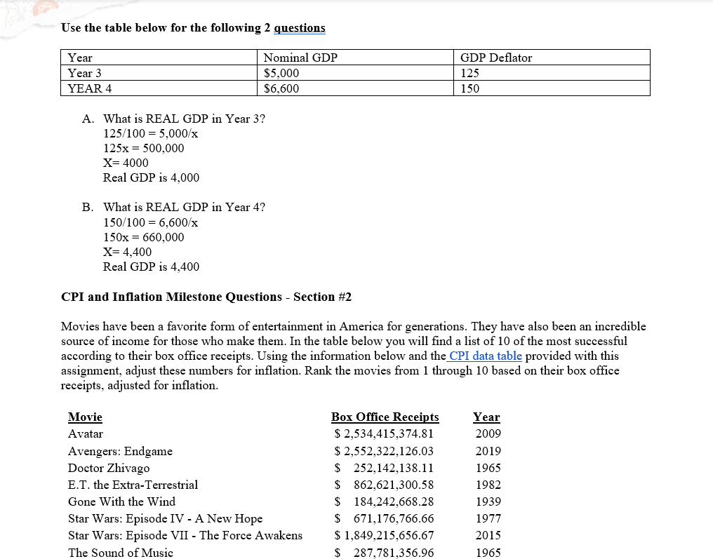 Solved Milestone 2 Inflation