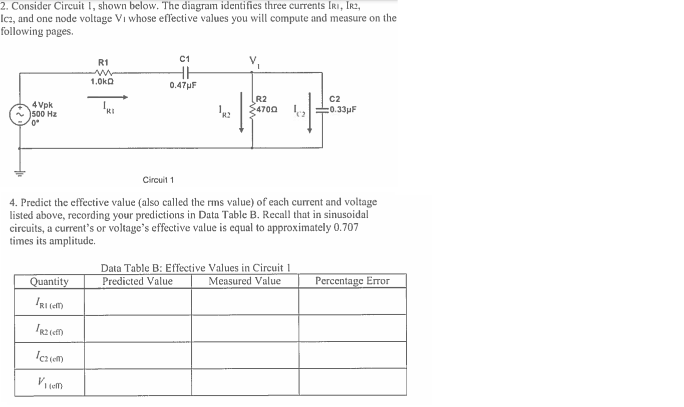 Solved 2 Consider Circuit 1 Shown Below The Diagram Id Chegg Com