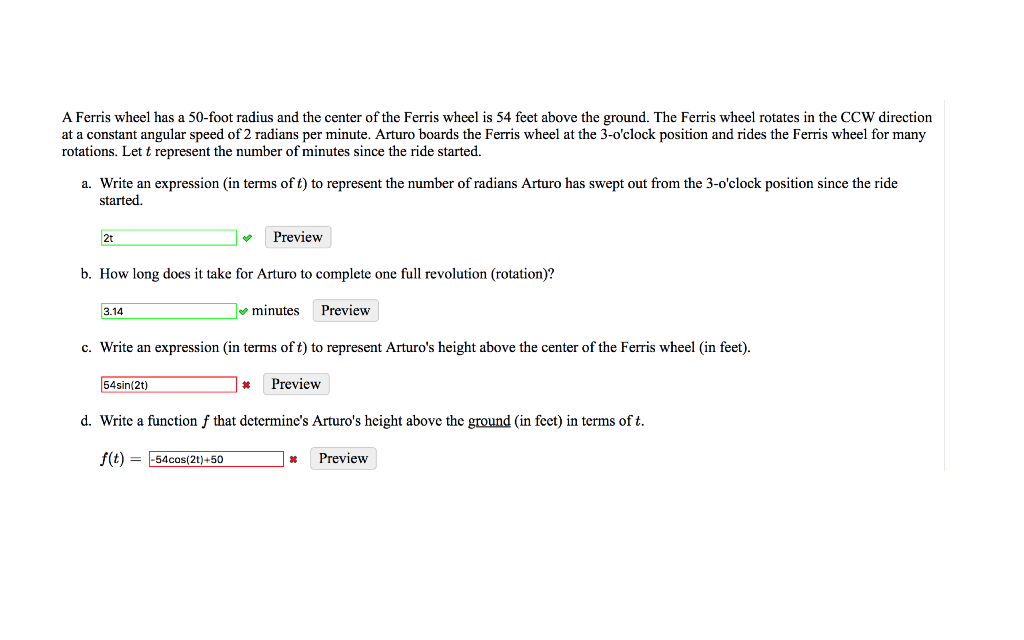 solved-a-ferris-wheel-has-a-50-foot-radius-and-the-center-of-chegg