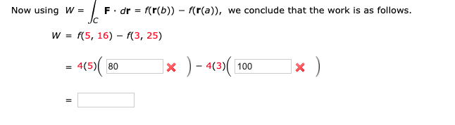 Solved Tutorial Exercise Find The Work Done By The Force | Chegg.com