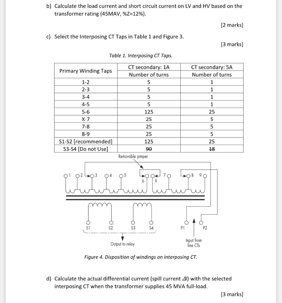 45 MVA, %Z=12% Dyn11 HV: 132 kV LV: 33 kV HV CT-A mm | Chegg.com