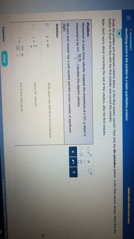 MEASUREMENT T Errors In ... Solved: O Identifying The Solution