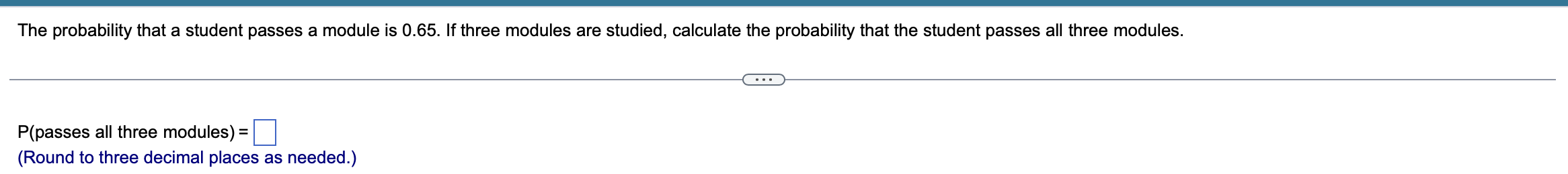 Solved The probability that a student passes a module is | Chegg.com